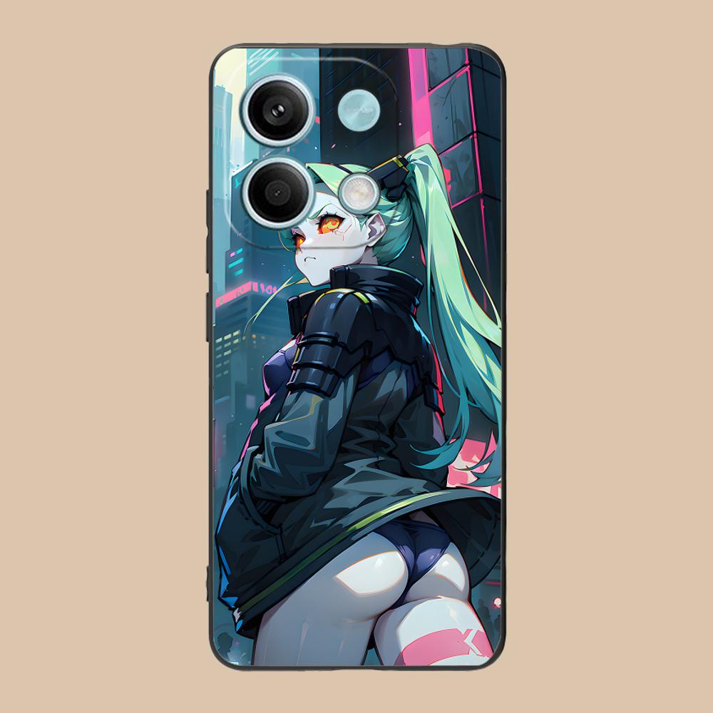 Punk Girl Rebecca Mobile Phone Case for POCO F7 F6 F5 F4 F3 F2 Pro GT C75 C71 C65 C61 C40 Pro Ultra Colorful Printing Cover