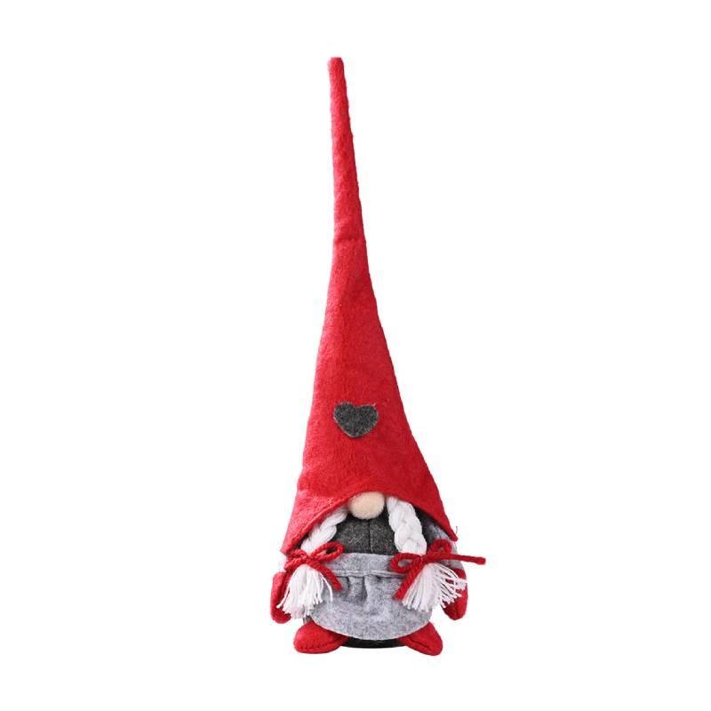 

Decorations Christmas Forest Elder Standing Posture With Love Decor Heart