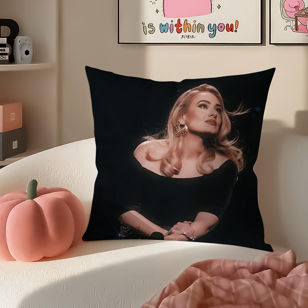 Soulful Singer AAdele Cushion Cover Pillowcase Short Plush Invisible zipper Room Sofa Cushion Cover 30X30cm