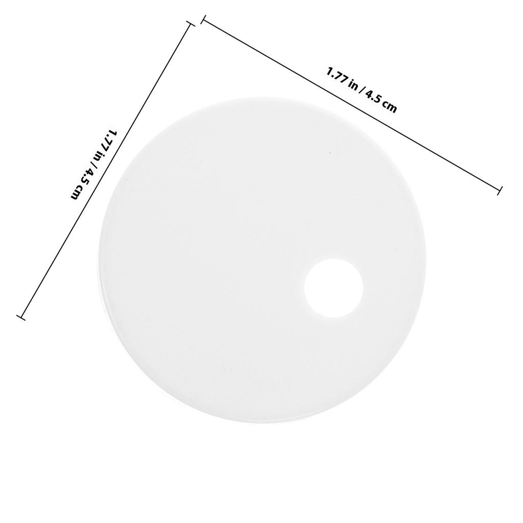 1Pair Toilet Bolt Caps White Round 45Mm Plastic Universal Fit Covers for Toilet Bowl Floor Screws Easy Installation