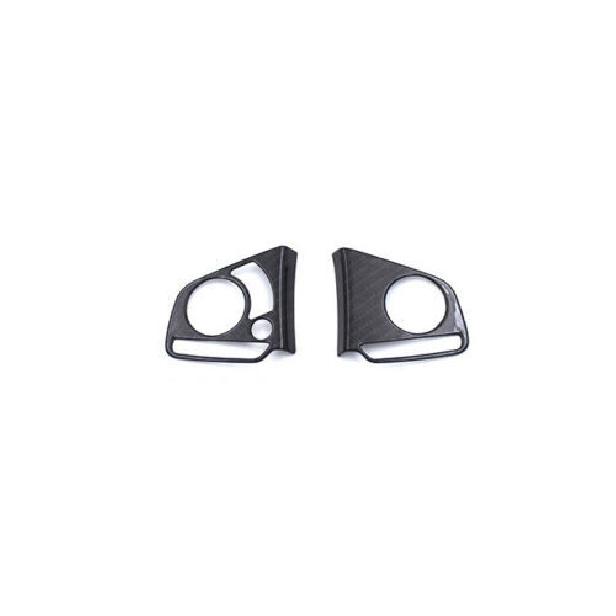 Carbon Fiber Steering Wheel Button Cover Trim ABS For Honda Civic 10th 2016-2021