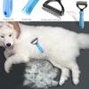 Cat Hair Removal Comb Dog Hair Removal Brush Stainless Steel Double Sided Pet Grooming Brush Removing Tangles Cat Accessories