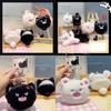 Jinnew Plush Keyring Small Cat Earphone Bag With Soft Material For Kids And Teens