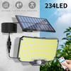234 LED Solar Light with 3 Modes Motion Sensor Outdoor Solar Lamp Security Lights for Outside Yard Garden Fence Pathway Design
