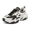 Skechers Stamina V2 Functional Retro Wear-Resistant Increased Height Low-Top Dad Shoes Women Sneaker Black White 149514-WBK