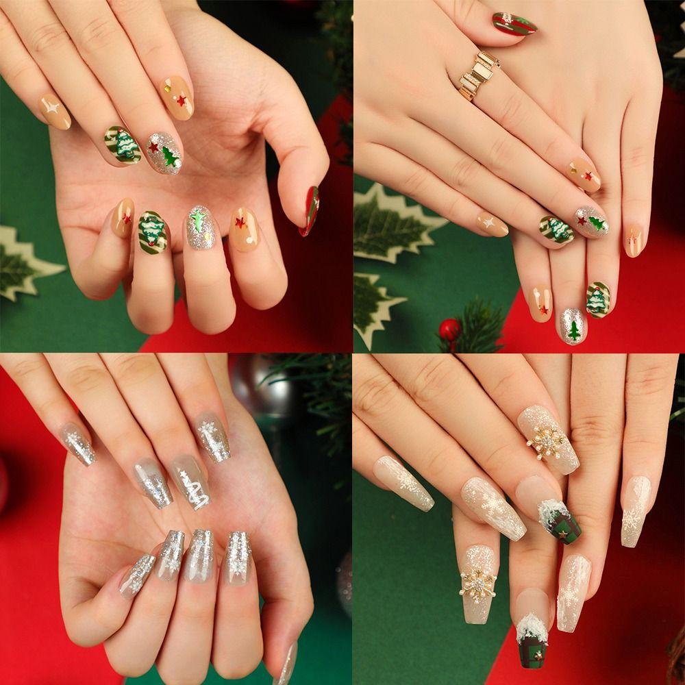 

French False Nails Square Round Press on Nails New Nail Tips Women Girls