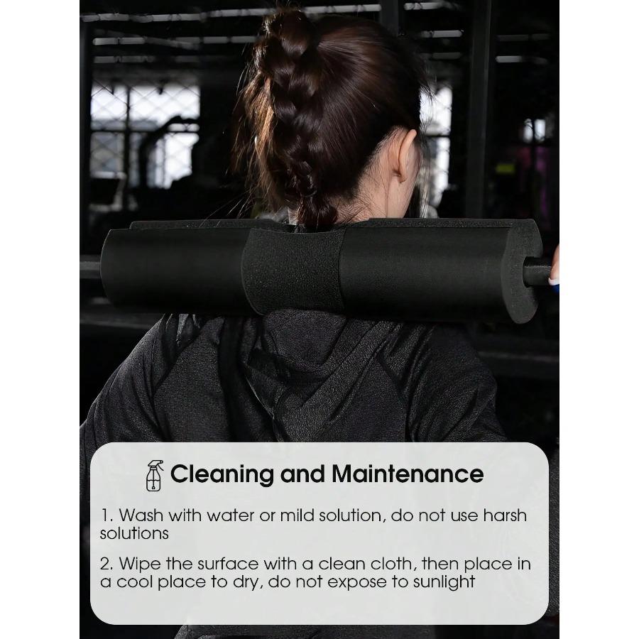 17.7-inch Thickened Barbell Foam Pad Fitness Weightlifting Squat Pad Is Non-slip Neck and Shoulder Training Cushioning Aid