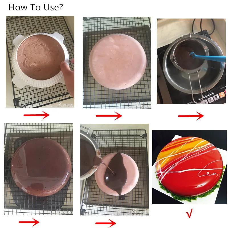 1set Round Eclipse Silicone Cake Mold For Mousses Ice Cream Chiffon Baking Pan Decorating Accessories Bakeware Tools
