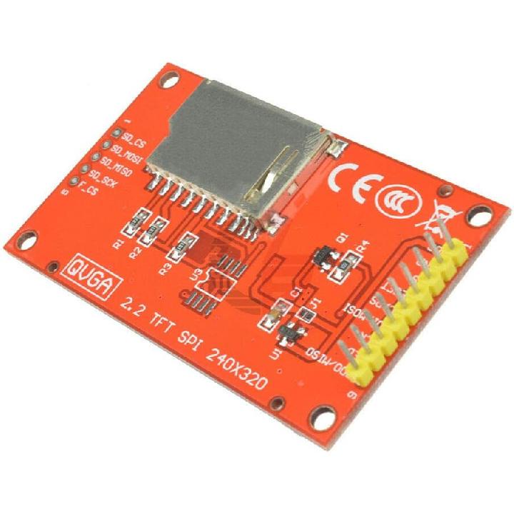 HiLetgo 2.2 Inch ILI9341 SPI TFT LCD Display 240x320 ILI9341 LCD Screen with SD Card Slot for Arduino Raspberry Pi 51/AVR/STM32/ARM/PIC