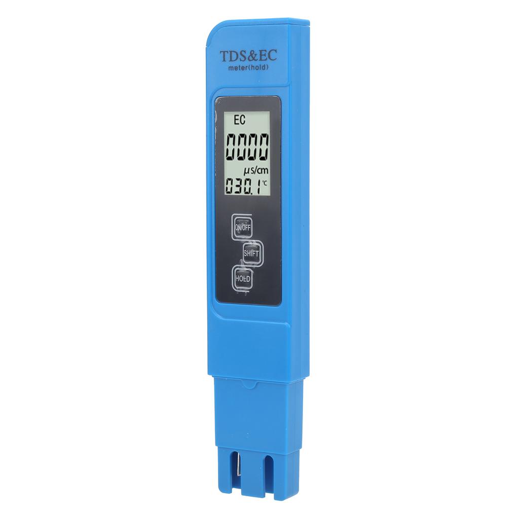 3?In?1 Water Quality Tester Portable TDS EC Temperature Meter with HD LED DisplayBlue