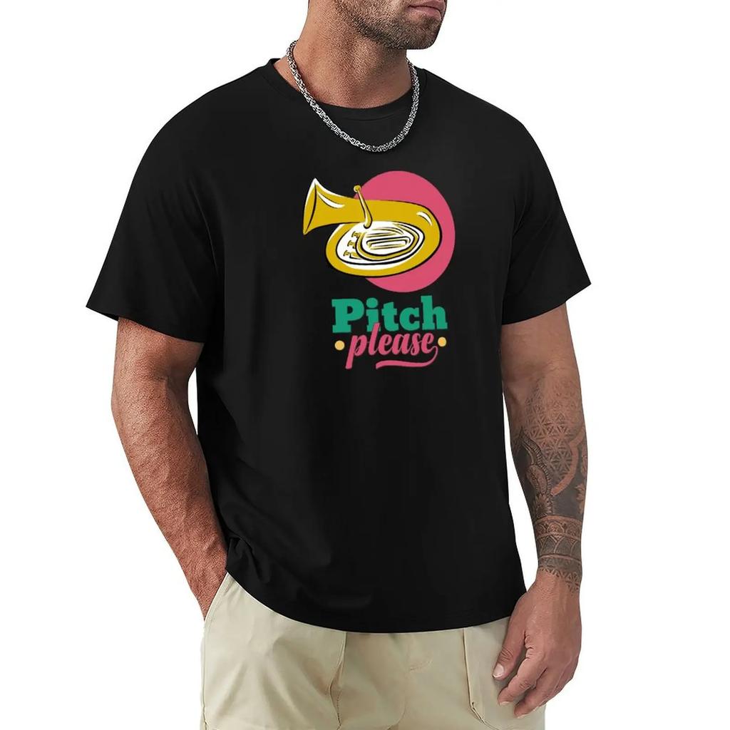 Pitch Please - Tuba T-shirt tees animal prinfor boys Short sleeve tee vintage fruit of the loom t shirts