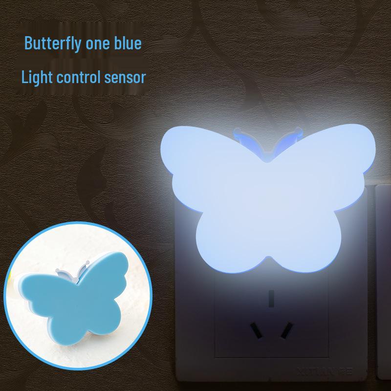 

LED Butterfly Night Light: US Standard, Motion-Sensor Bedside Lamp for Smart Homes 110v-220v, 0.5W