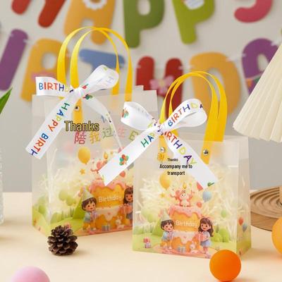 Kindergarten Birthday Party Favor Transparent Tote Bag
