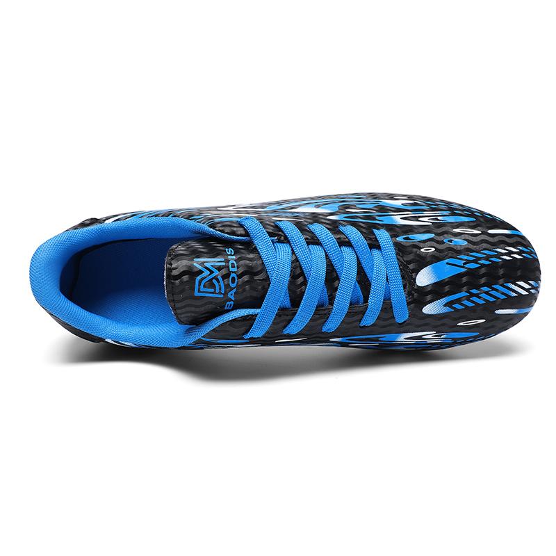 31-44  Football Shoes Shock Absorption Anti-skid and Wear-resistant Long Spike Outdoor Sports Training Football Shoes