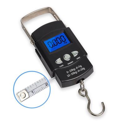 Digitale Waage, Gepäckwaage, Traglast 50 kg bis 10 g, tragbare LCD-Mini-Taschen-Angelwaage, elektronische Hängewaage
