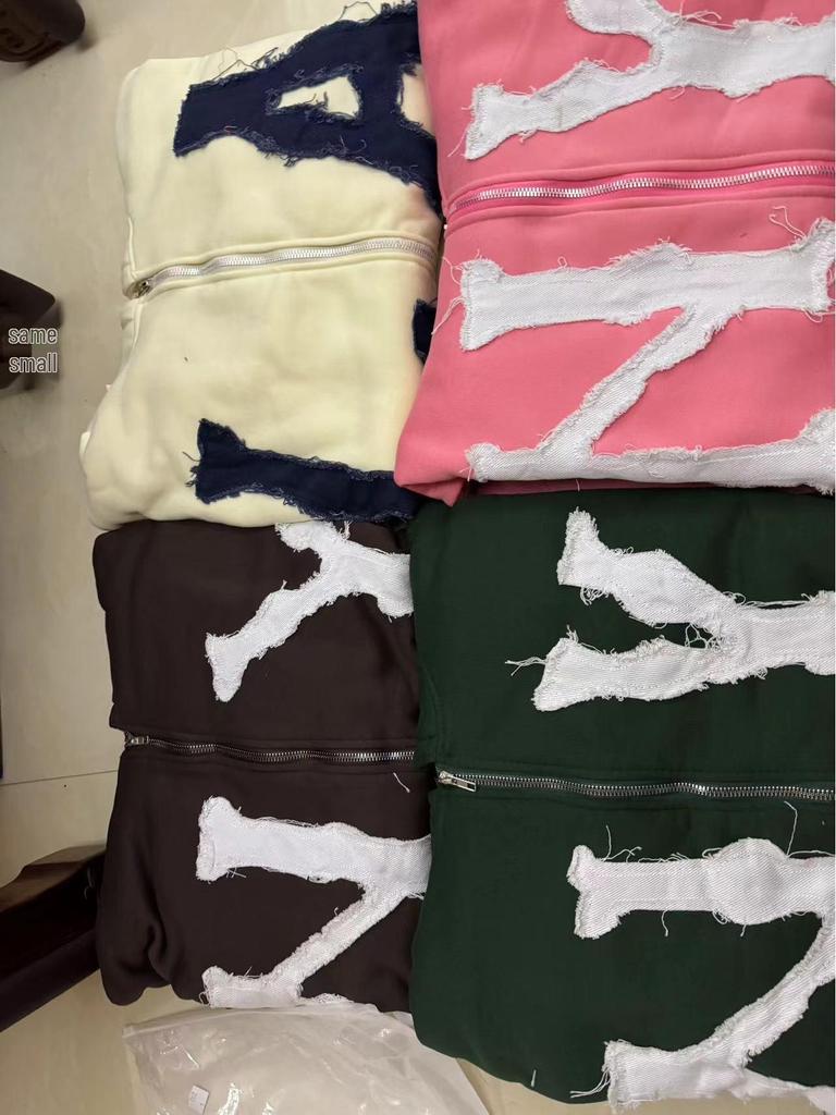 2024 Y2K Styl Vyšívaná Mikina na Zip - Unisex Evropský & Americký Top Bundy