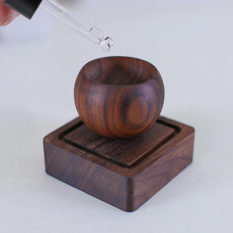 Solid Wood Round Egg Aroma Diffuser - Essential Oil, Scentless & Long-Lasting for Bedroom & Living Room Decor