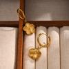 Stainless Steel Earrings Exquisite Y2K Metal Plum Blossom Plant Earring Luxury Gold-plated for Women High Quality Jewelry