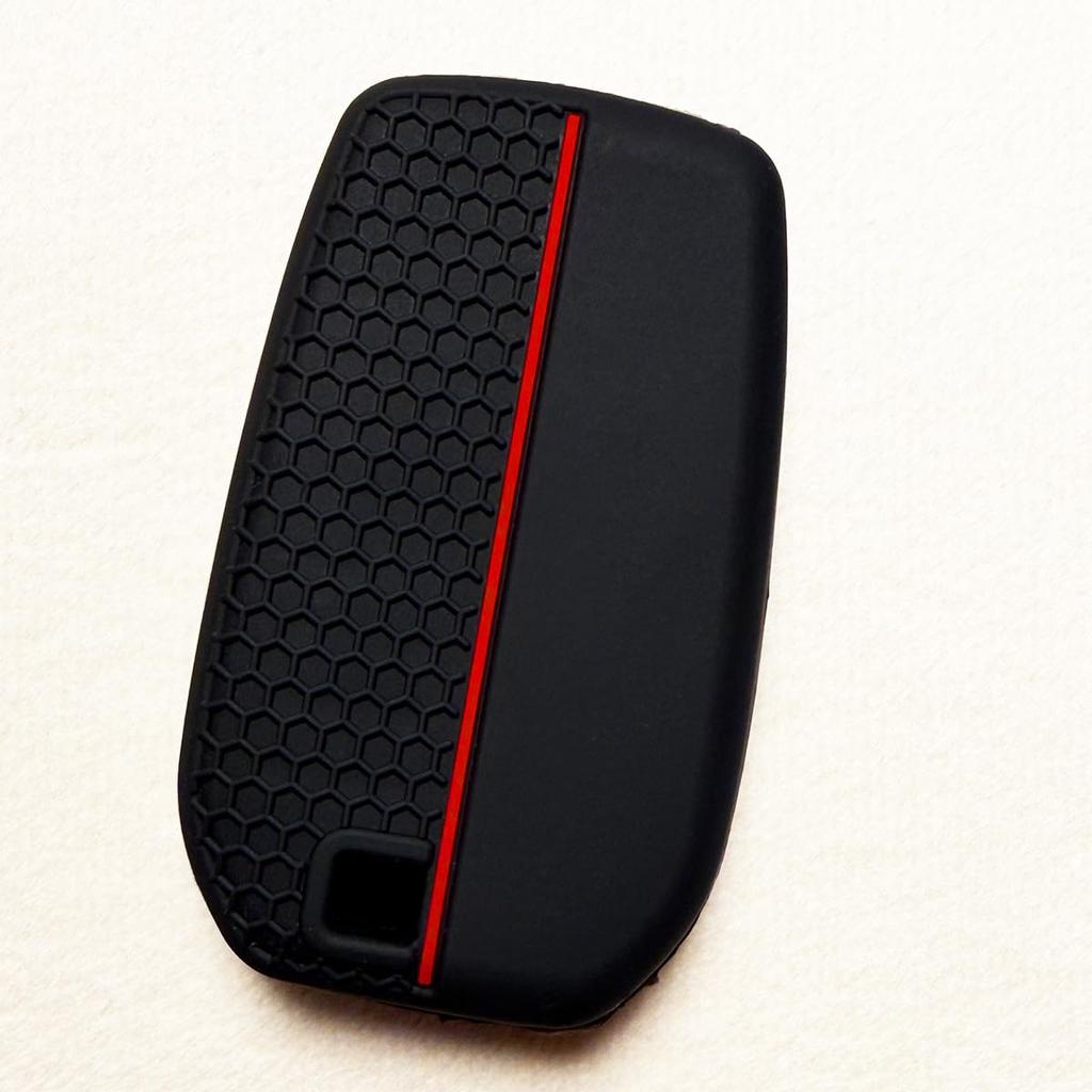 Cover for Toyota Smart Keys Crown Sport New Prius New Harrier Yaris Cross for a perfect smooth For Toyota vehicles Red IKTSilicon (3 Buttons) /