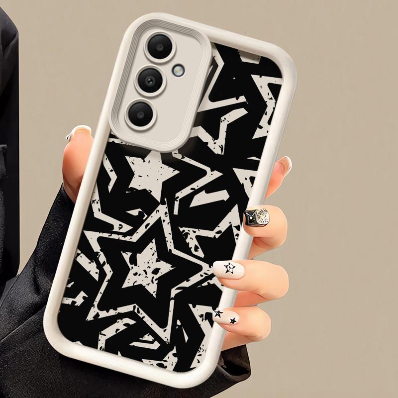 phone case for Samsung Galaxy A55 A52 A33 cases A24 A15 A12 A23 A22 5G A54 A52s A53 A14 funda Cover Pentagram Art Star Moon Cool