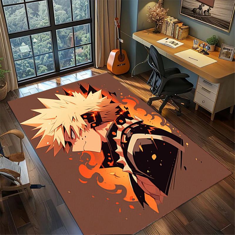 Home Decor My Hero Academia Non Slip Washable Large Area Rug Gamer Bedroom Floor Mat