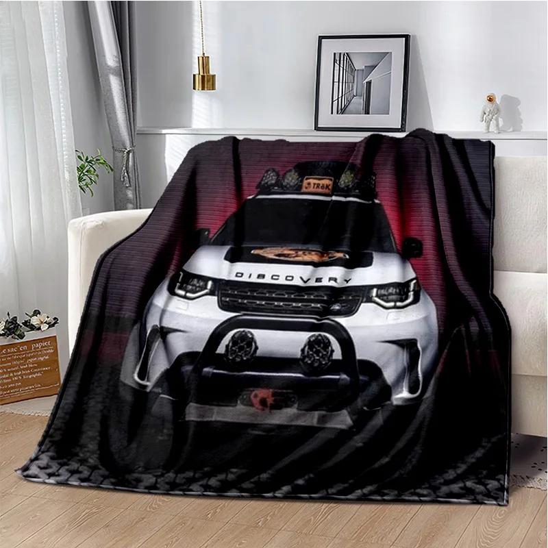 Luxurious HD Fashion Trend Sports Car L-LAND ROVER Logo Blanket - Perfect for Children as Gift Sofa Bed Office Hotel Decor