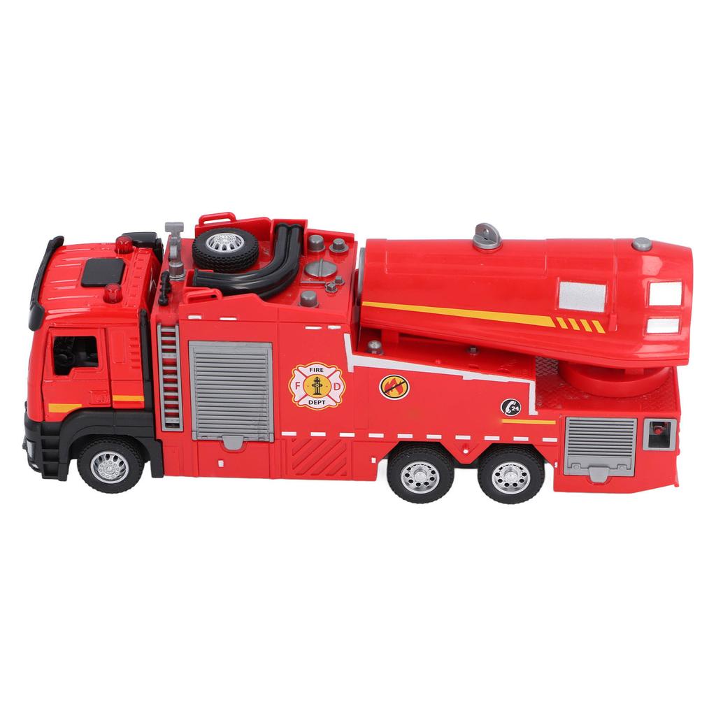 Camion de Pompieri Vehicul Jucărie Aliaj Metal Turnat Sub Presiune Model Mașină Jucărie Multifuncțional Pulverizare Foc