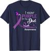 I Wear Purple For My Dad Alzheimer's Awareness Gift Unisex T-Shirt