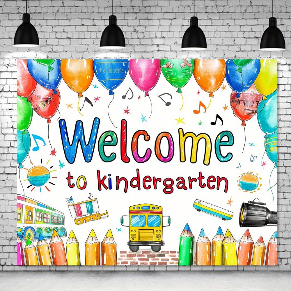 Multi Functional Polyester Background for Kindergarten Parties Perfect for First Day School Photos and Decorations