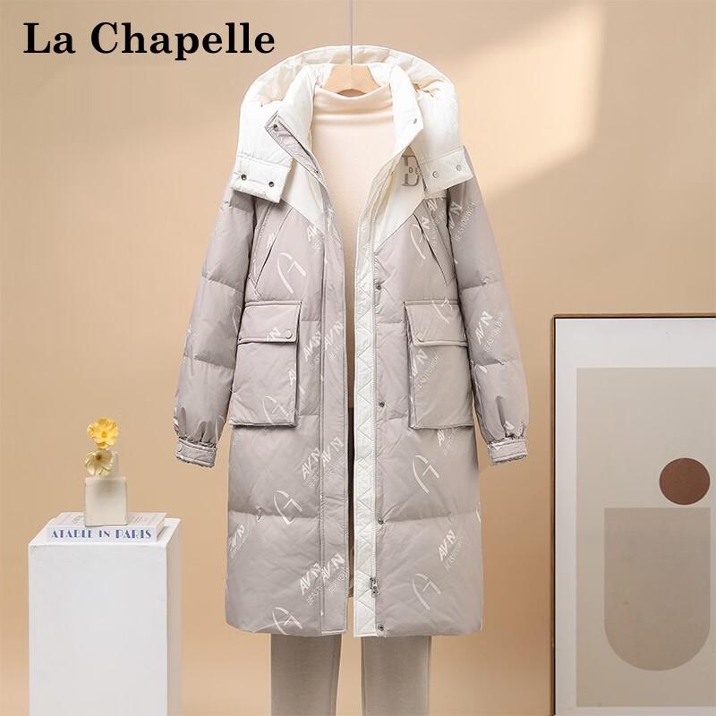 La Chapelle Women's Long Hooded Down Parka