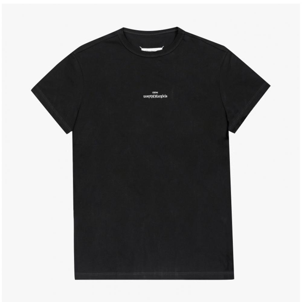 MaiSon Margiela Herr T-shirt omvänd logotyp S30gc0701 S22816 900