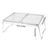 Stainless Steels Grilling Grate BBQ Table Camping Table Foldable Camping Table Outdoor Folding Table Barbecue Table