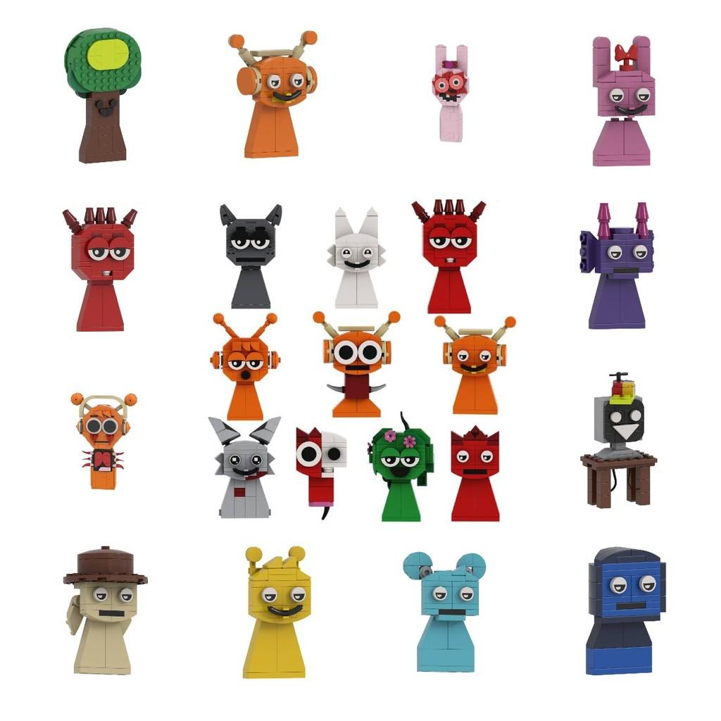 Sprunki Building Game Block Toys Model Cartoon Children Puzzle Dolls Figure