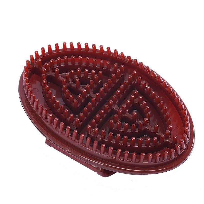 2pcs Oval Scalp Massage Brush with Soft Flexible Bristles for Hair Care and Scalp Stimulation Suitable for Wet and Dry Use