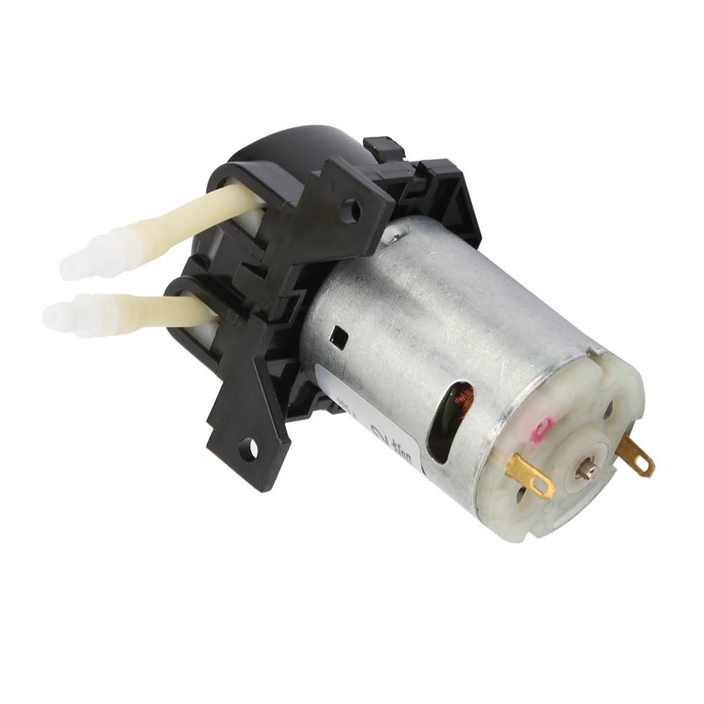 D-2 2*4mm 12V Peristaltische Flüssigkeitspumpe Dosierpumpe für Laboranalyse(Grün)