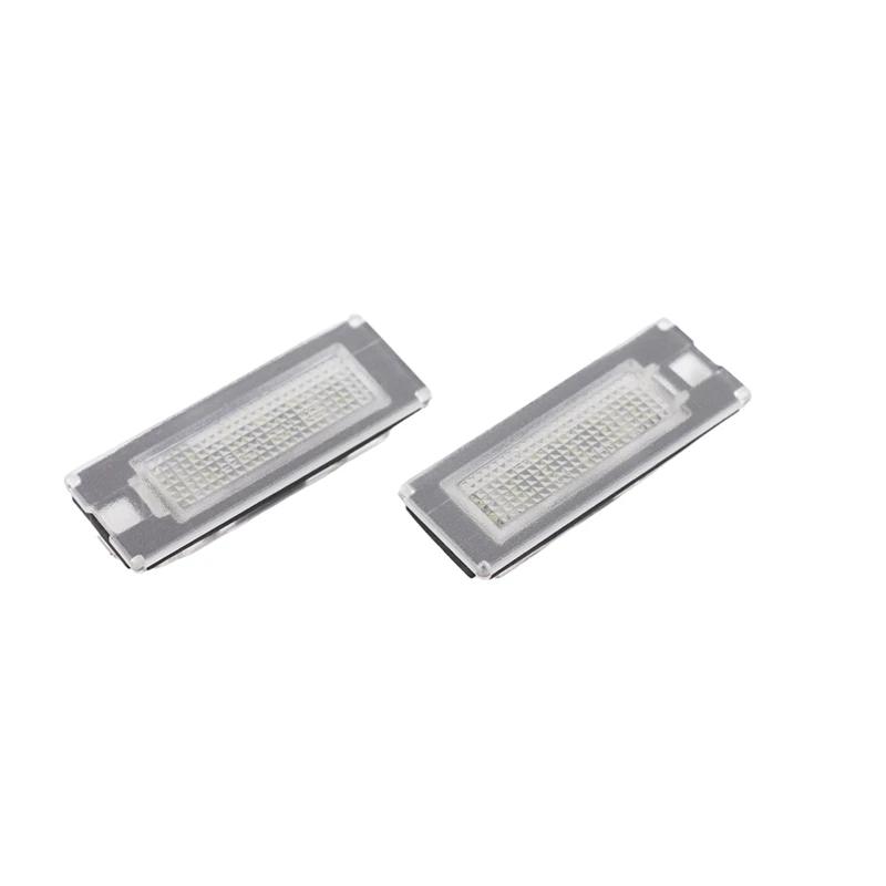 White Lights 2PCS LED License Number Plate Light For Fiat Ducato Bus Box Peugeot Boxer Bus Box Citroen Jumper Bus Box 2006-2020