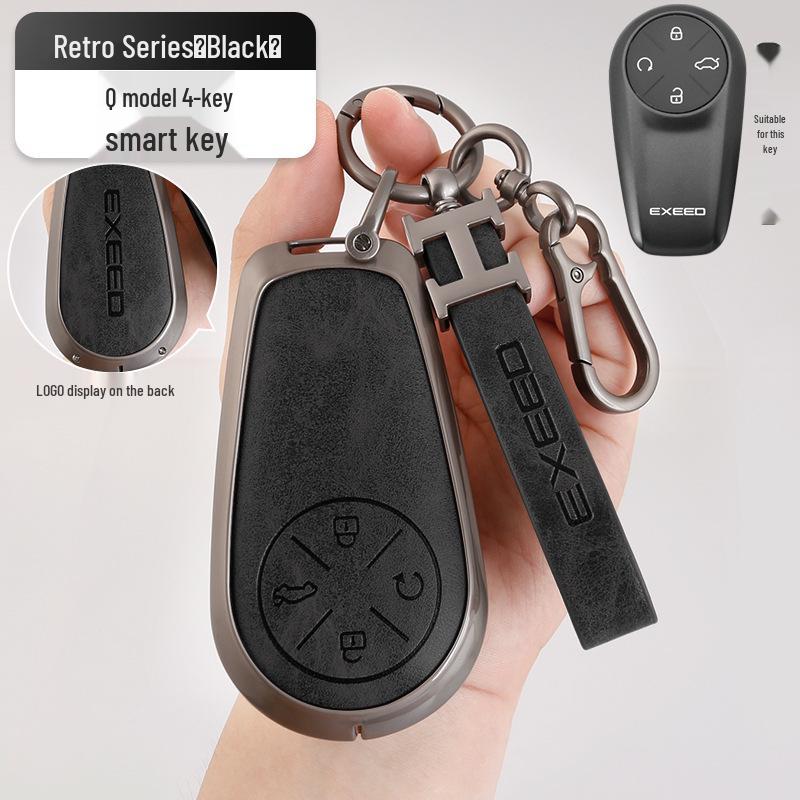 Zinc Alloy Key Protection Shell with Hanging Buckle for Chery Exeed Sterra ET Key Fob