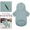 Paiaite Small Dog Hoodie Sweater: Winter Sweatshirt Pet Coat with Pockets, Hat & Leash Hole for Puppy Doggie Chihuahua, Small-Medium Dogs (Boy &