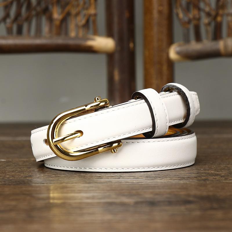 Women's Korean-Style Leather Belt Simple Fashion Trend New Pure Cowhide All-Match Casual Jeans Belt
