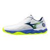 Mizuno WAVE ENFORCE COURT Tennis Shoes Unisex Low Top White/Blue 61GA243220