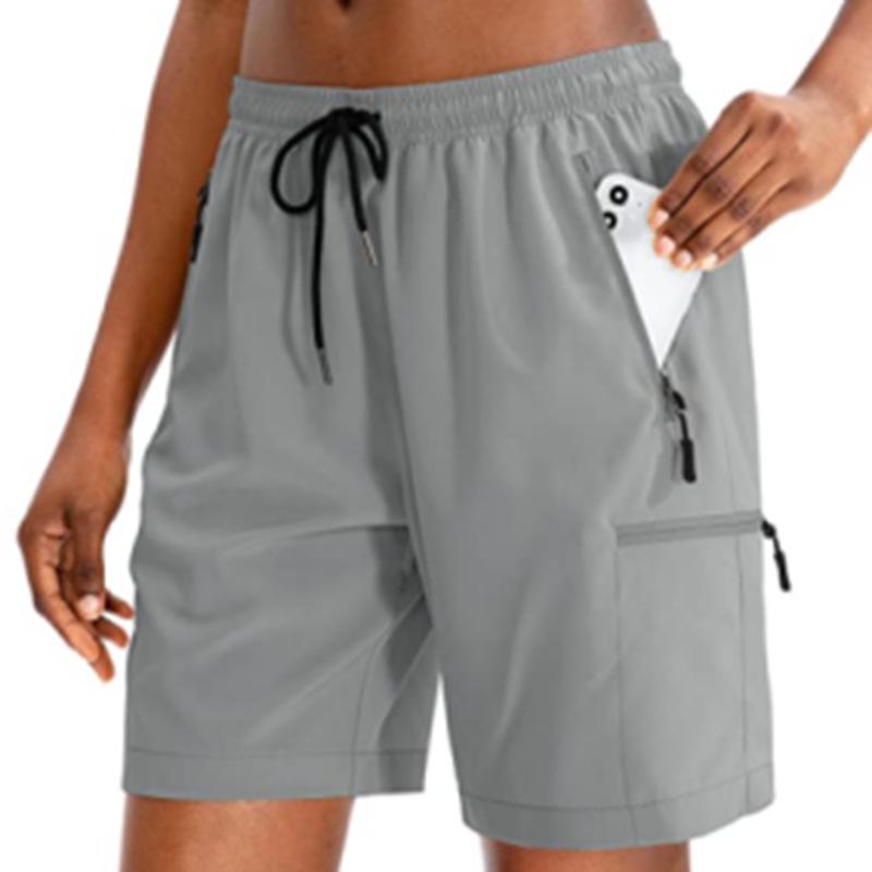 Pantaloni Scurți Elastici de Vară pentru Femei cu Uscare Rapidă - Timp Liber, Alergare, Fitness, Îmbrăcăminte de Exterior