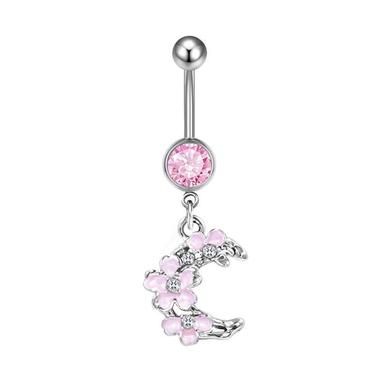 Gaibei Trendy Moon Butterfly Belly Button Ring