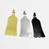 Bell-Shaped 2-Hole Bass Guitar Headstock Cover Iron Guitar Neck Truss Rod Cover Iron Core Cover Panel Cover