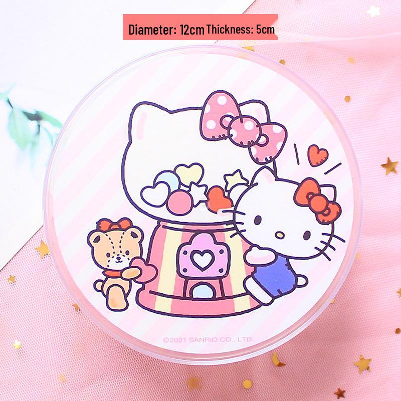 Transparent Cartoon Storage Box: Cute Round Organizer for Snacks, Candy, Gifts, or Cosmetics.