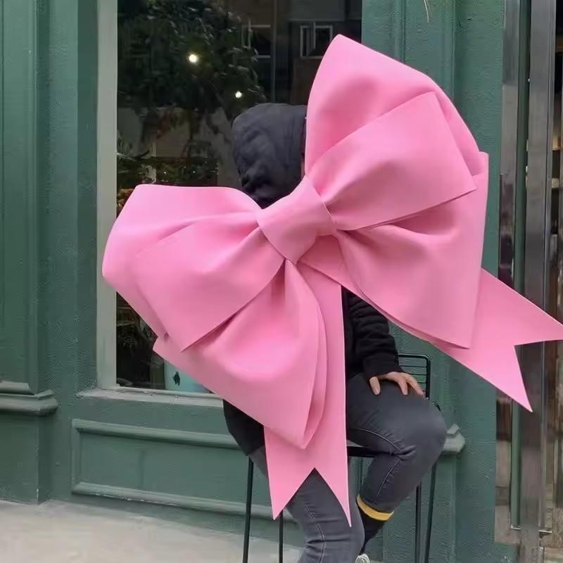 1 pc DIY Pink Ribbon With RedDecoration For Store Display,Wedding Arch, Birthday Party,Valentine's Day, Christmas,Graduation, Ro