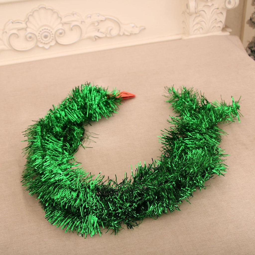 Christmas Tinsel Garland and Ornaments Holiday Tree Decorations
