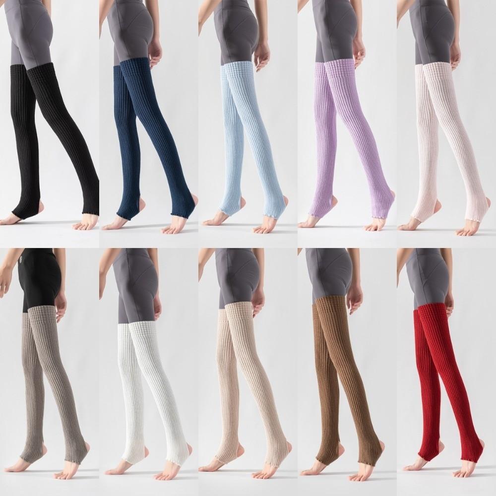 Knee High Long Foot Covers Foot Cover Pilates Yoga Knitted Socks Ballet Leg Warmers Women Girls