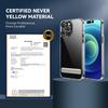 Crystal Clear Mag Safe Case for iPhone 15 14 13 12 Pro Max with Stand, Magnetic Strength Enhanced Anti-Yellowing Slim Phone Case