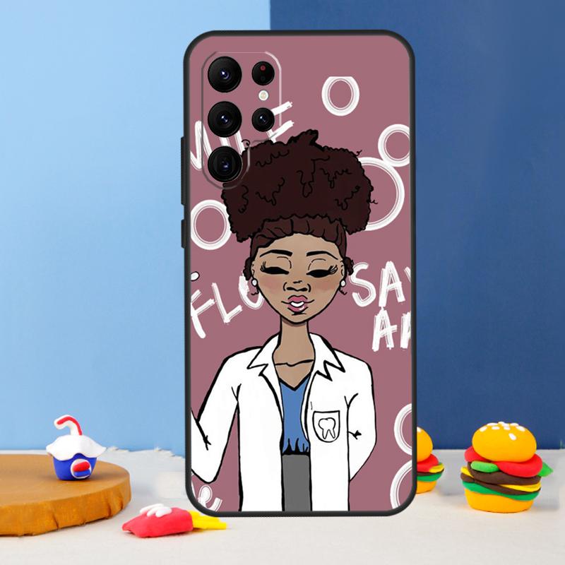 Cute Tooth Dentist Phone Case For Samsung Galaxy S25 Ultra S9 S10 S20 S22 S21 FE S23 Plus S24 Ultra Cover Coque