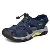 Summer Men's Sandals Classic Genuine Leather Sandals Fashion Outdoor Hiking Shoes Light  Breathable Non-slip Sneakers 38-48